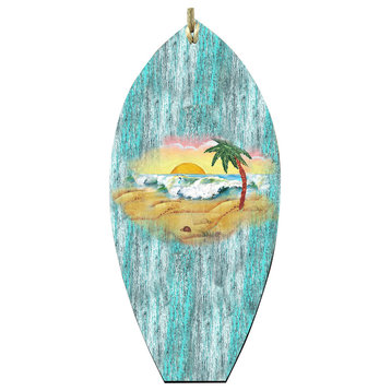 Surf Block Scenic Ornament, Set of 3
