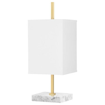 Mitzi Mikaela Table Lamp in Aged Brass