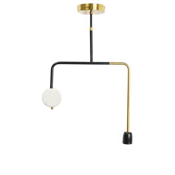 Modern Marble Pendant Lamp, Minimalist Geometric Kitchen Lighting