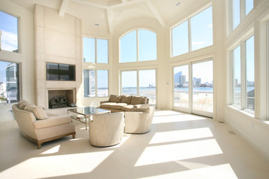 Living room photo in Philadelphia