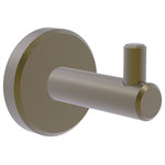 Allied Brass - Malibu Robe Hook - The contemporary minimalist look of the elegant Malibu collection has timeless appeal. The Malibu Robe Hook is constructed of the finest solid brass materials to provide a sturdy hook for your robes and towels. The hook is finished with our designer lifetime finishes to provide unparalleled performance and durability.