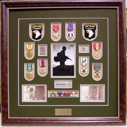 Military photos and medals display frame - Products