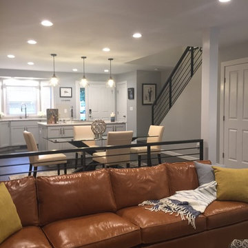 Traditional Main Level  to Industrial Loft Chic Decor