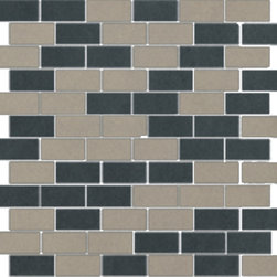The Standard Collection Taupe Gray and Dark Gray Mix 1x2 Mosaic - Mosaic Tile
