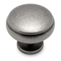 Cosmas - Cosmas 1438WN Weathered Nickel 1-3/16&rdquo; Diameter Cabinet Knob [5-PACK] - Cabinet And Drawer Knobs