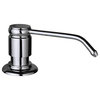 MR Direct 711 Single Handle Kitchen Faucet, Chrome, Chrome Soap Dispenser