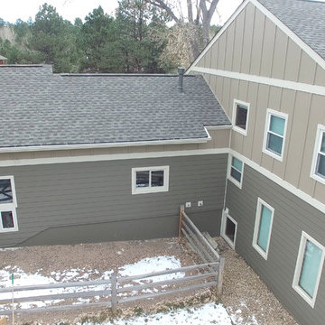 Timberbark, with Khaki Brown & Navajo Beige Trim & Weathered Wood Roof