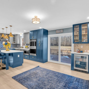Blue & Gold Kitchen