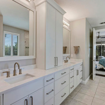 Sparkling White Kitchen and Bathroom Remodel in Windermere