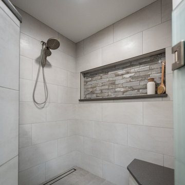 Industrial Inspired Master Bathroom