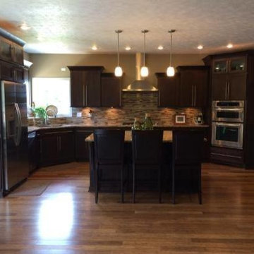 Cherry Contemporary Kitchen-New Construction