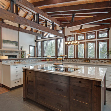 Timber frame interior spaces
