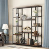 Tribesigns Wide Etagere Bookcase, Tall Bookshelf With 12-Open Shelves