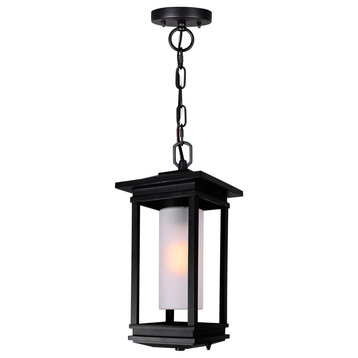 Granville 1 Light Black Outdoor Hanging Light