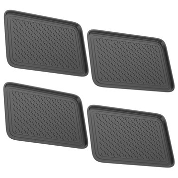 Large Water-Resistant Plastic Utility Shoe Mats for Indoor and Outdoor