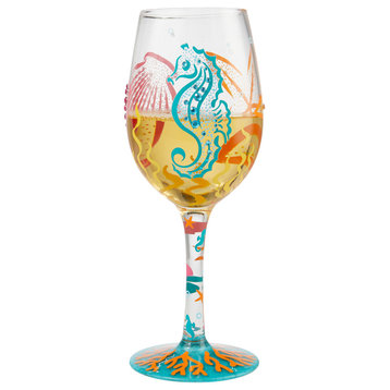 "Coastal" Wine Glass by Lolita