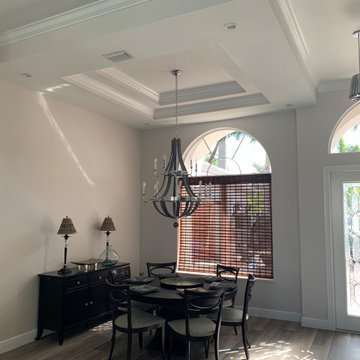 Dining room, double tray ceiling