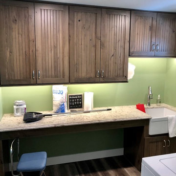 Dura Supreme Craftsman Beaded Cambria Summerhill Painted Cabinets