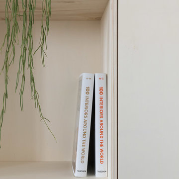 Custom-made Plywood Bookcase Detail