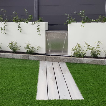 Front garden, back garden and driveway