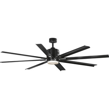 Vast Collection 72-In 18W LED 8-Blade Fan, Black