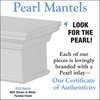 Pearl Mantels Mantel Shelf, 48", White, Pack of 2