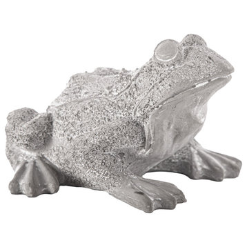 Cement Northern Rainfrog Figurine Washed Concrete Gray Finish