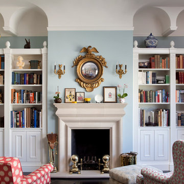 White Custom Bookcases