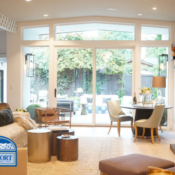 After- Spacious Livingroom Interior with Marvin Sliding Patio Doors