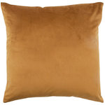 Renwil - Verona Accent Decorative Pillow - Compose a chic pillowscape on couches and beds with the sophisticated style of this decorative pillow. Designed with a velvet front and linen back for totally touchable texture, the square pillowcase is crafted in a warm camel color that coordinates beautifully with glamorous surroundings. A sumptuous combination of duck feathers and down fill the standard pillow sham with enduring softness, offering comfortable cushioning for every seating or sleeping arrangement.
