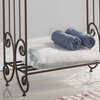 Benilde Pewter Metal Towel Rack