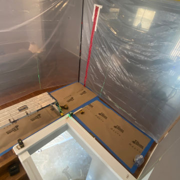 Split lever conversion-added a laundry room upstairs/kitchen downstairs
