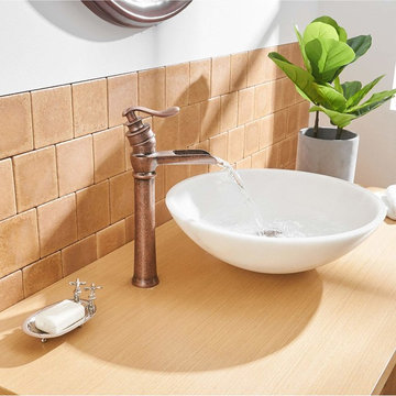 Waterfall Single Handle One Hole Bathroom Vessel Sink Faucet Oil Rubbed Bronze