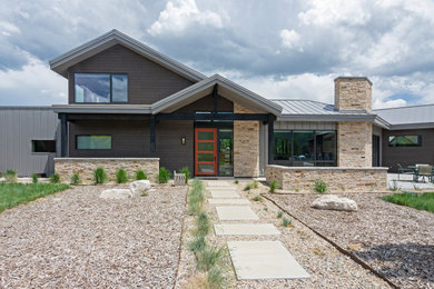 Example of an exterior home design in Salt Lake City