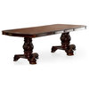 Furniture of America Ramsaran Wood Extendable Dining Table in Brown Cherry