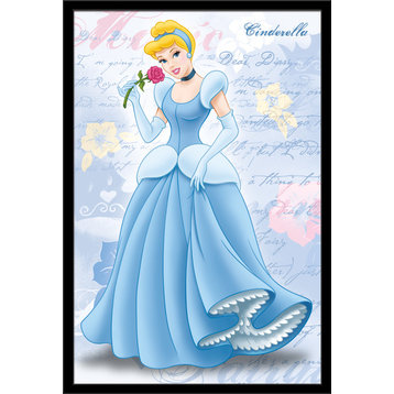 Cinderella Dazzling Poster, Black Framed Version