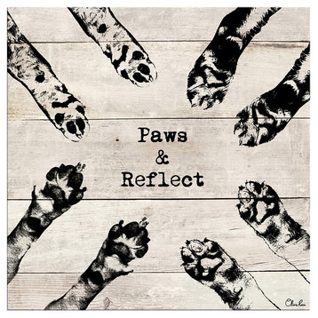 Ready2HangArt 'Paws Reflect' Wrapped Canvas Pet Wall Art, 10"x10"