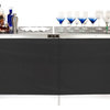 78"x15"x36'' Bar Table With Two Skirts and Carrying Case, 2-Piece Set