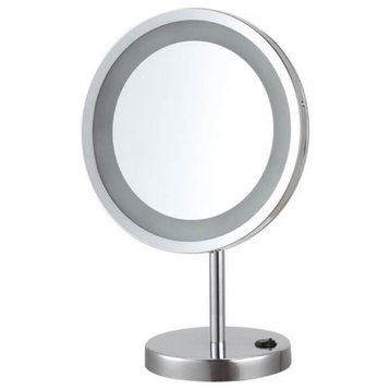 Free Standing 10x LED Makeup Mirror