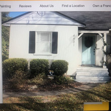Painted House With Shutters