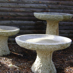 Gold Granite Birdbath - Bird Baths