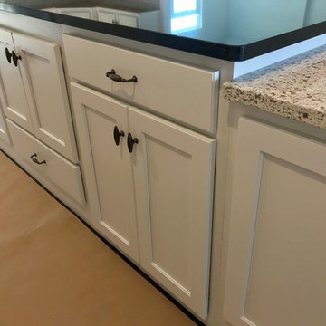 Geneseo New Construction Koch Painted White MSI Quartz Peppercorn White