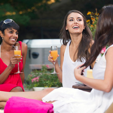 Backyard Escape Lighting Creates Party Central