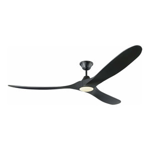 Maverick Max Led 1 Light 70 In Indoor Ceiling Fan In Matte Black