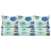 Sorra Home Gardenia Seaglass Sofa Pillow and Cushion Set 23 in x 23.5 in x 5 in