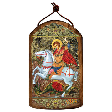 Icon Saint George Wooden Ornament