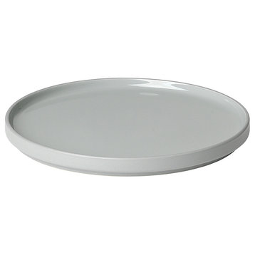 Pilar Dessert Plate, Set of 4, Mirage Gray, 8"