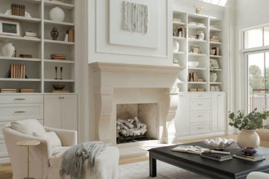 Example of a classic living room design in Oklahoma City