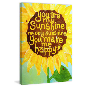 Marmont Hill, "Sunshine Sunflower II" by Nicola Joyner on Wrapped Canvas, 30x45