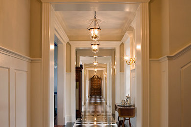 Inspiration for a transitional hallway remodel in New York